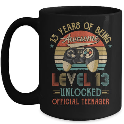 13th Birthday Boy Official Teenager Level 13 Unlocked Game Mug | siriusteestore