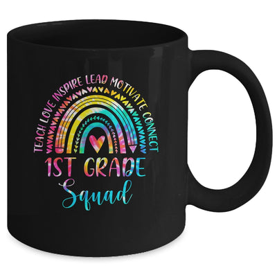 1st Grade Teacher Squad Tie Dye Rainbow Back To School Mug | siriusteestore