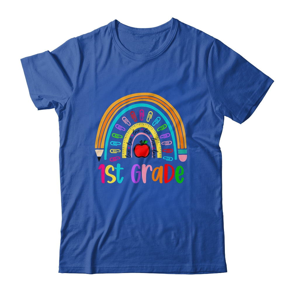 1st Teacher Rainbow First Day Of Back To School Shirt & Hoodie | siriusteestore