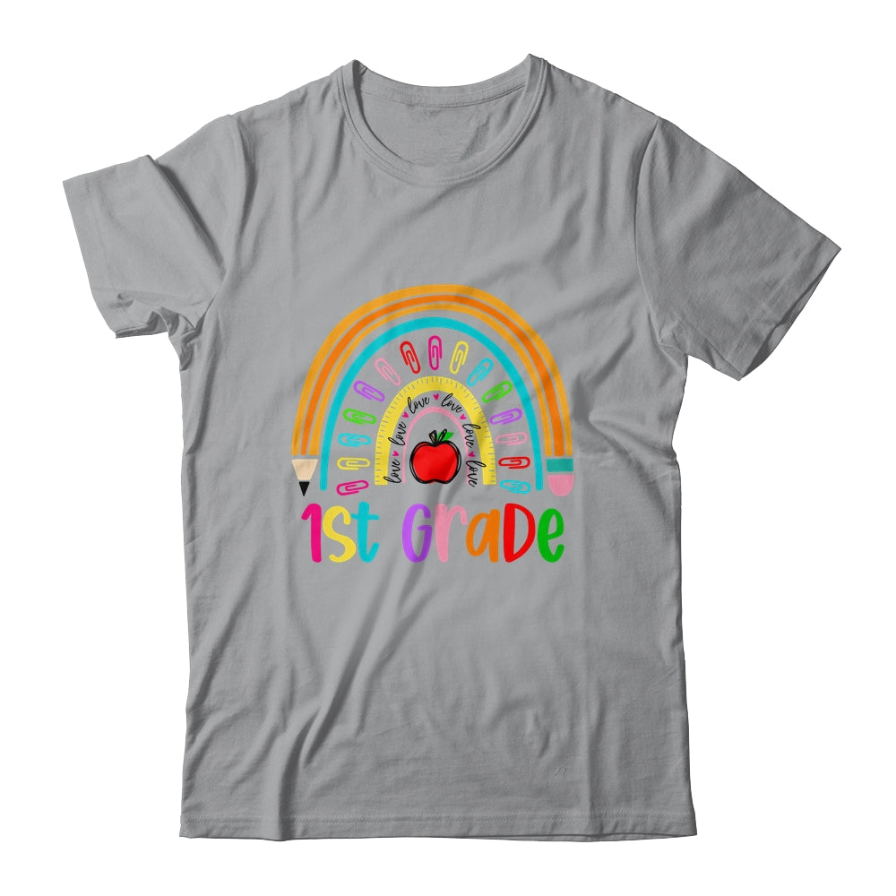 1st Teacher Rainbow First Day Of Back To School Shirt & Hoodie | siriusteestore