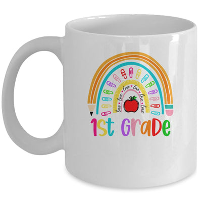 1st Teacher Rainbow First Day Of Back To School Mug | siriusteestore