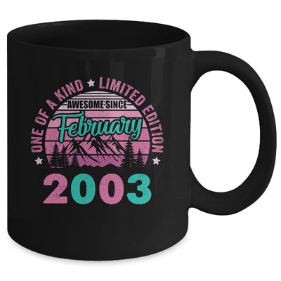 20 Years Old Awesome Since February 2003 20th Birthday Women Mug | siriusteestore