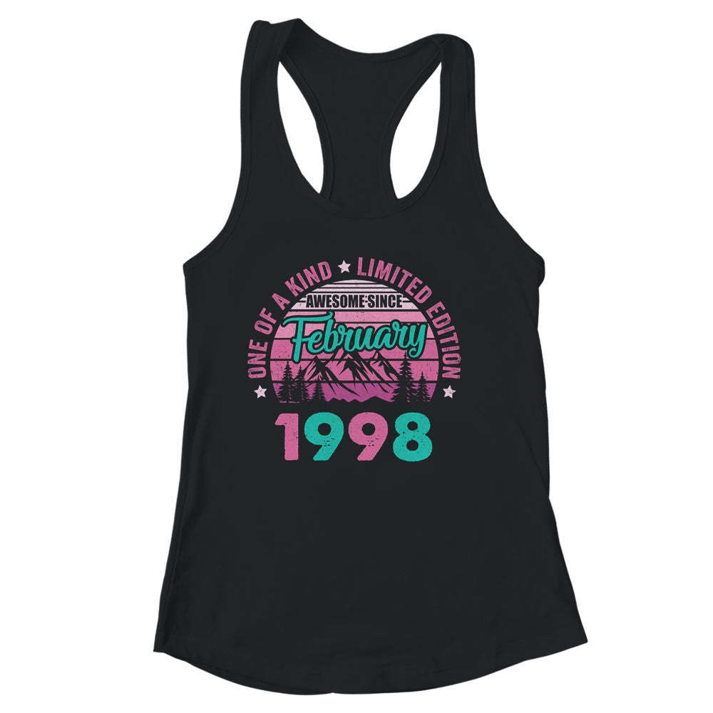 25 Years Old Awesome Since February 1998 25th Birthday Women Shirt & Tank Top | siriusteestore