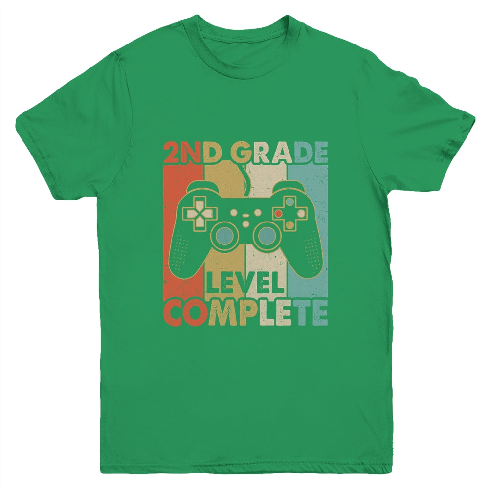 2nd Grade Graduation Level Complete Video Games Boy Kids Youth Shirt | siriusteestore