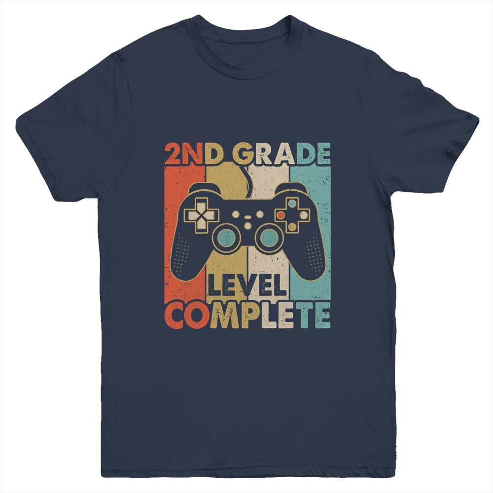 2nd Grade Graduation Level Complete Video Games Boy Kids Youth Shirt | siriusteestore