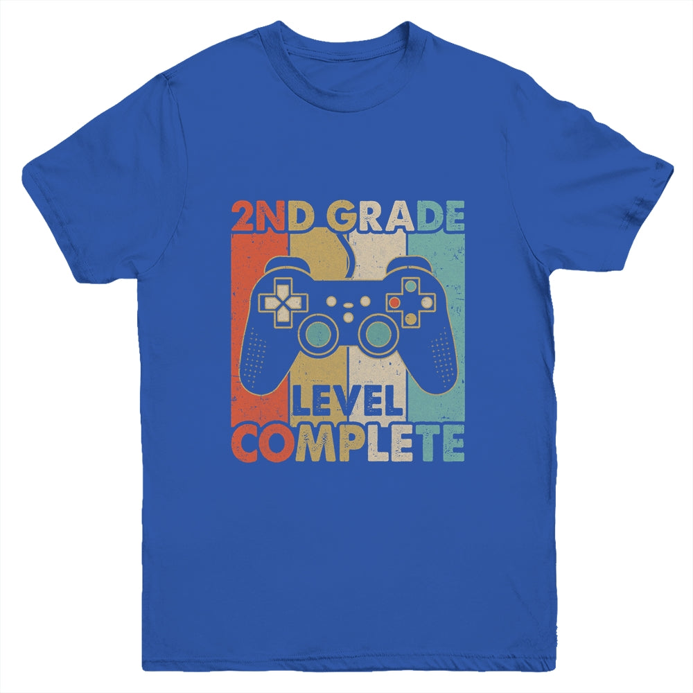2nd Grade Graduation Level Complete Video Games Boy Kids Youth Shirt | siriusteestore