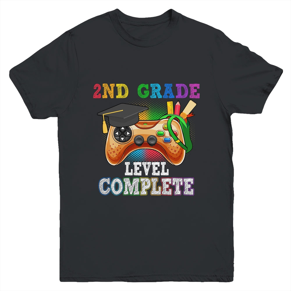 2nd Grade Level Complete Last Day Of School Graduation Youth Shirt | siriusteestore