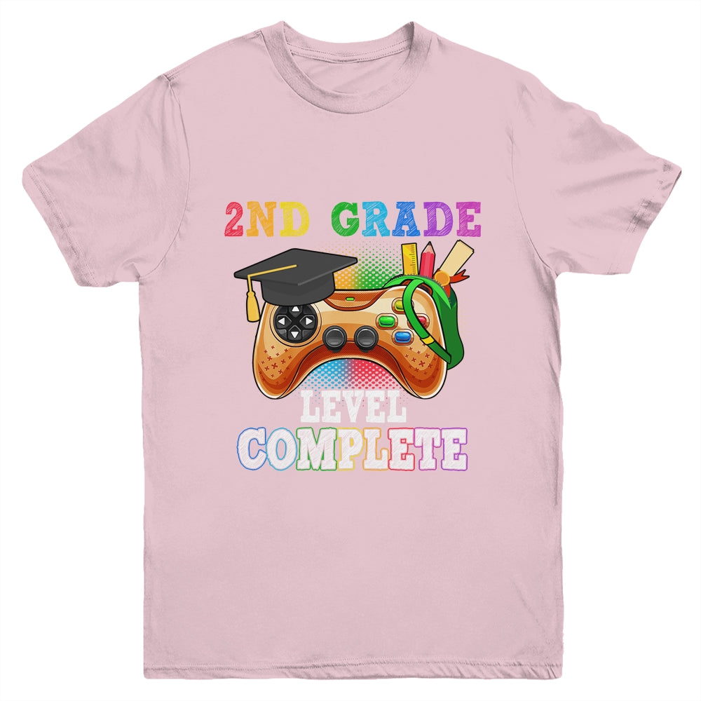2nd Grade Level Complete Last Day Of School Graduation Youth Shirt | siriusteestore