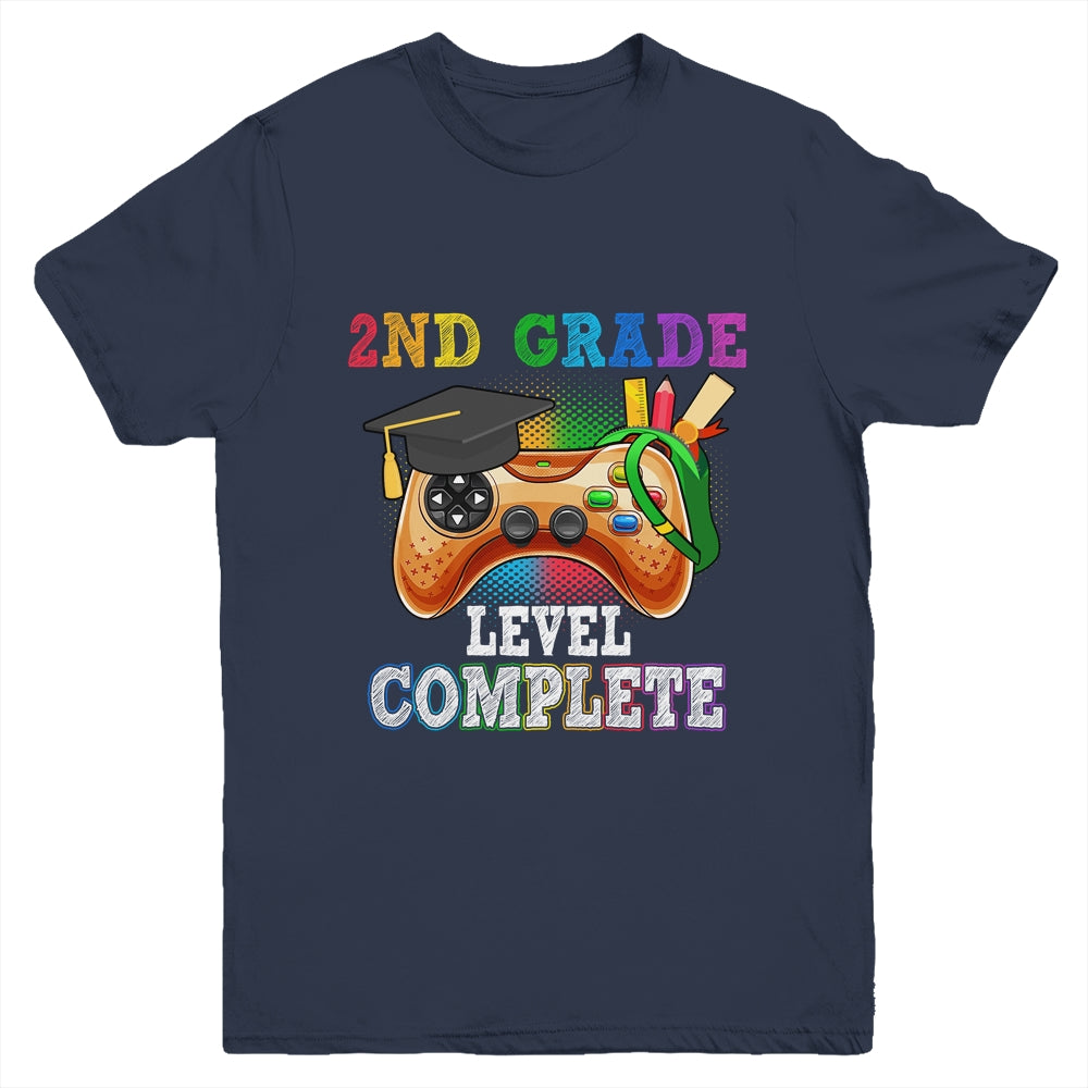 2nd Grade Level Complete Last Day Of School Graduation Youth Shirt | siriusteestore