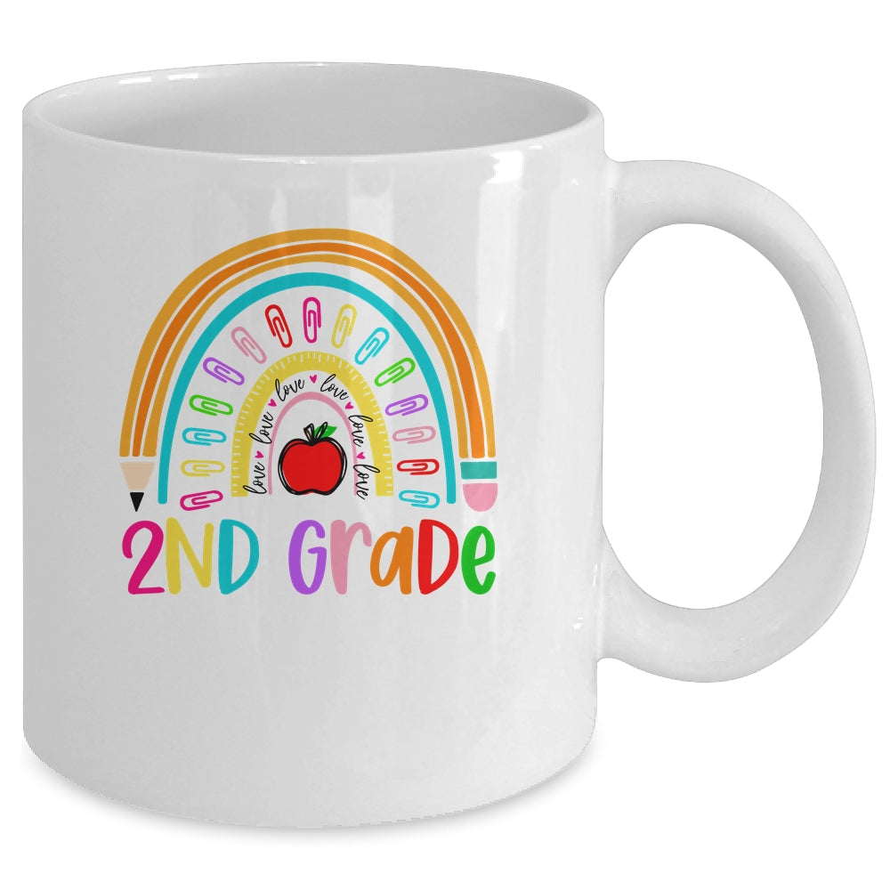 2nd Teacher Rainbow First Day Of Back To School Mug | siriusteestore