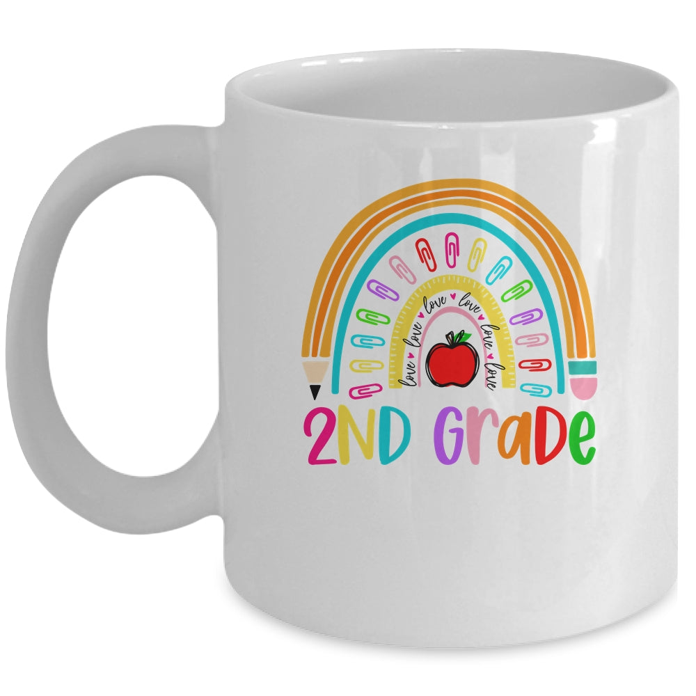 2nd Teacher Rainbow First Day Of Back To School Mug | siriusteestore