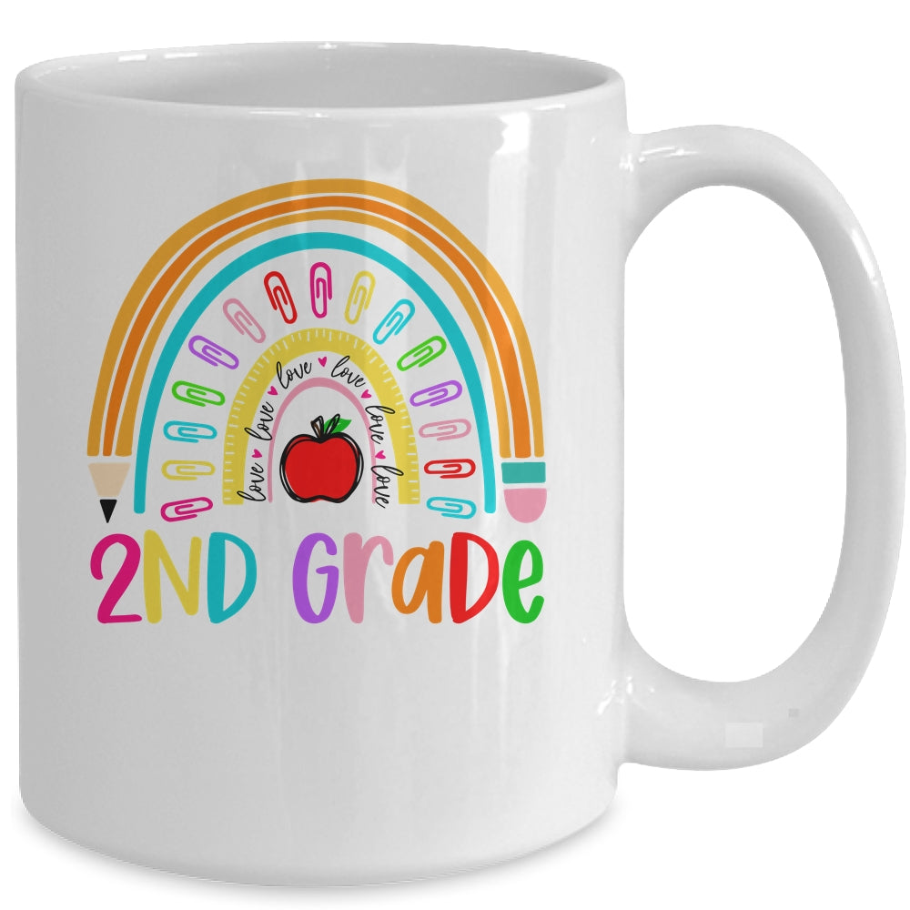 2nd Teacher Rainbow First Day Of Back To School Mug | siriusteestore