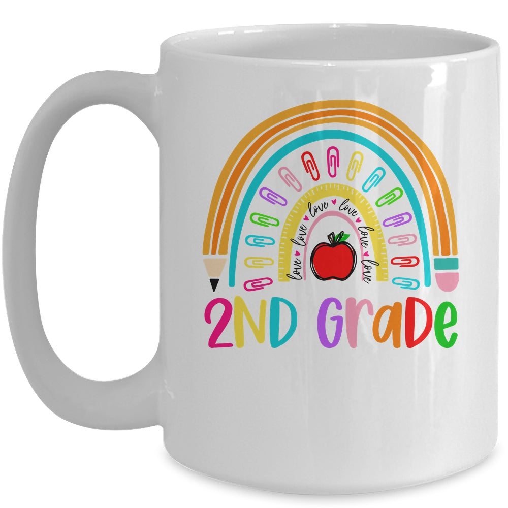 2nd Teacher Rainbow First Day Of Back To School Mug | siriusteestore