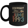 30 Years Old Legendary Since June 1993 30th Birthday Mug | siriusteestore