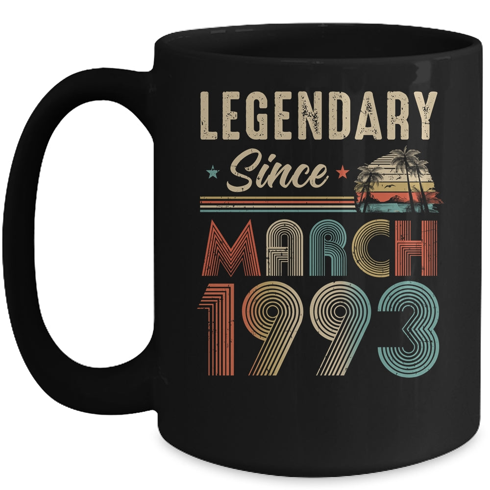 30 Years Old Legendary Since March 1993 30th Birthday Mug | siriusteestore