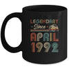 30th Birthday 30 Years Old Legendary Since April 1992 Mug | siriusteestore