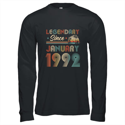 30th Birthday 30 Years Old Legendary Since January 1992 Shirt & Hoodie | siriusteestore