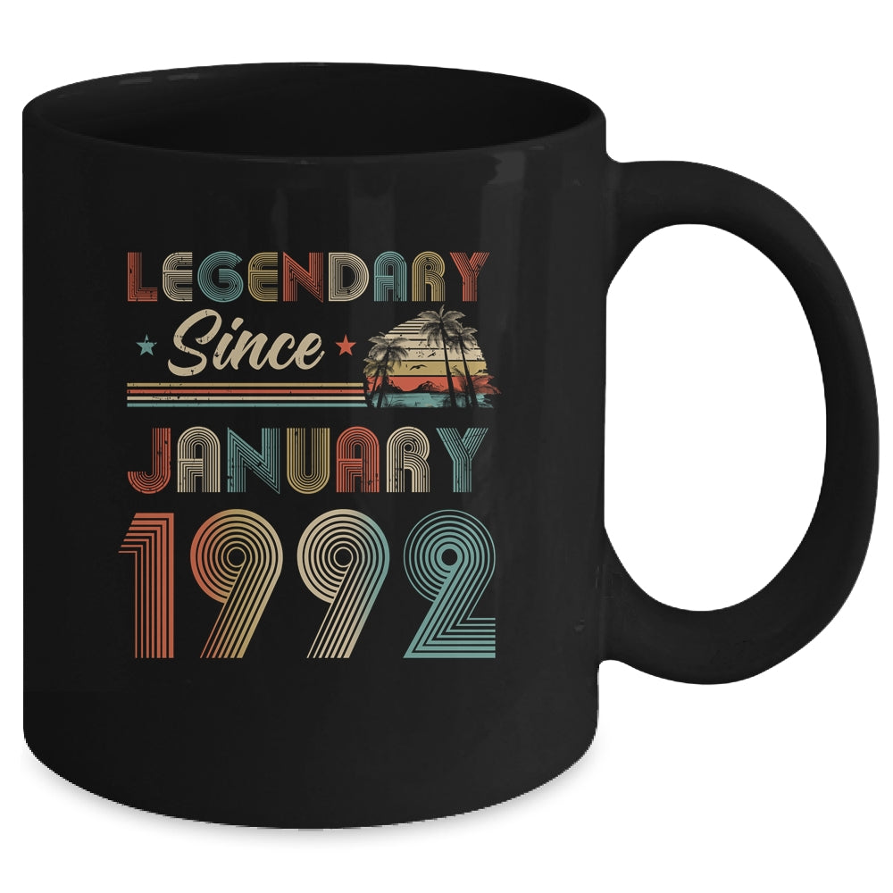 30th Birthday 30 Years Old Legendary Since January 1992 Mug | siriusteestore