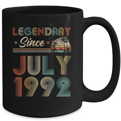 30th Birthday 30 Years Old Legendary Since July 1992 Mug | siriusteestore