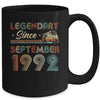 30th Birthday 30 Years Old Legendary Since September 1992 Mug | siriusteestore