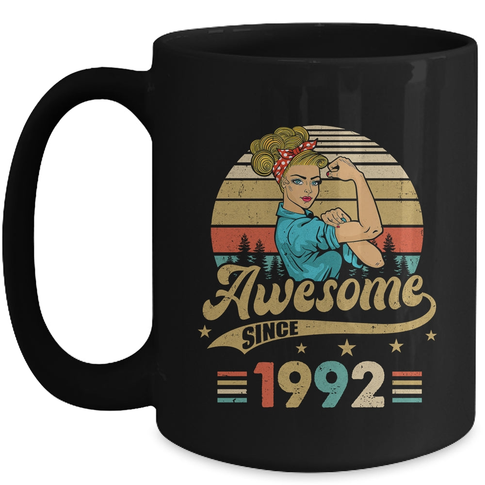 31 Year Old Awesome Since 1992 31st Birthday Women Mug | siriusteestore