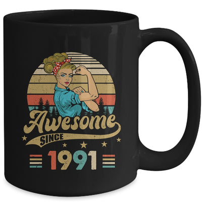 32 Year Old Awesome Since 1991 32nd Birthday Women Mug | siriusteestore