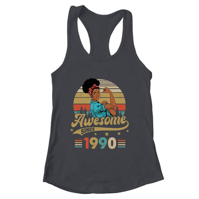 33 Year Old Awesome Since 1990 33rd Birthday Black Women Shirt & Tank Top | siriusteestore