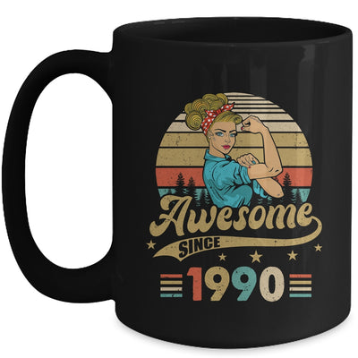 33 Year Old Awesome Since 1990 33rd Birthday Women Mug | siriusteestore