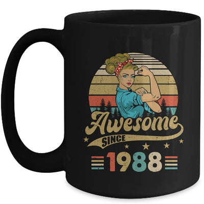 35 Year Old Awesome Since 1988 35th Birthday Women Mug | siriusteestore