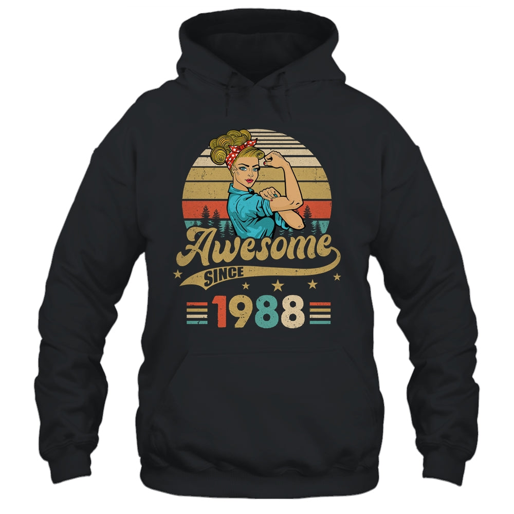 35 Year Old Awesome Since 1988 35th Birthday Women Shirt & Tank Top | siriusteestore