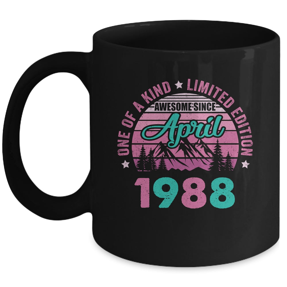 35 Years Old Awesome Since April 1988 35th Birthday Women Mug | siriusteestore
