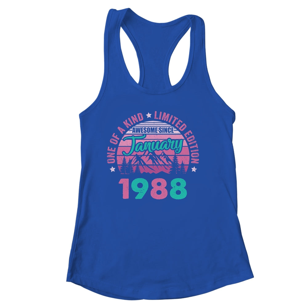 35 Years Old Awesome Since January 1988 35th Birthday Women Shirt & Tank Top | siriusteestore