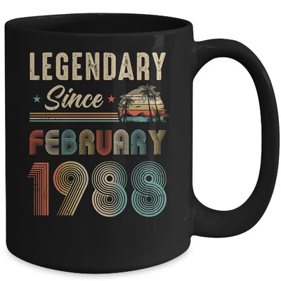 35 Years Old Legendary Since February 1988 35th Birthday Mug | siriusteestore
