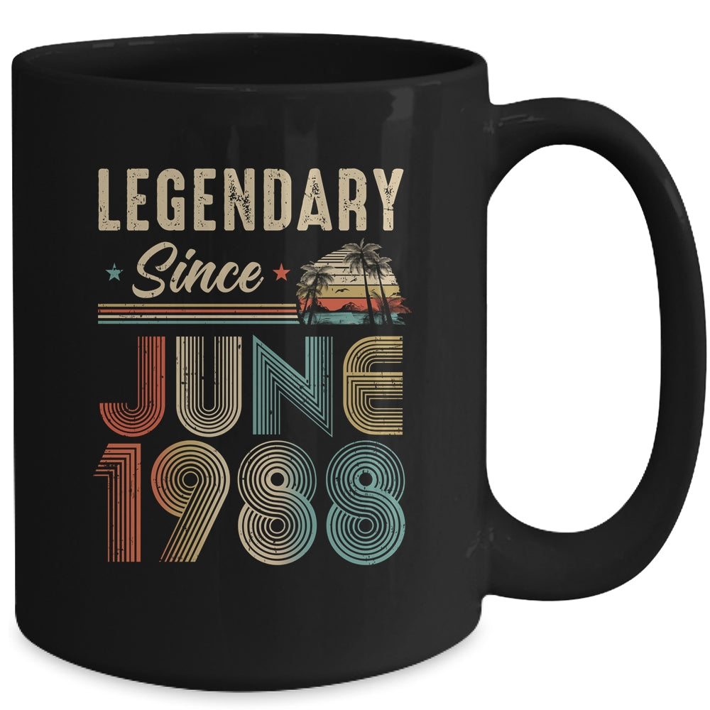 35 Years Old Legendary Since June 1988 35th Birthday Mug | siriusteestore