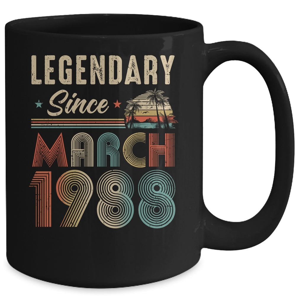 35 Years Old Legendary Since March 1988 35th Birthday Mug | siriusteestore