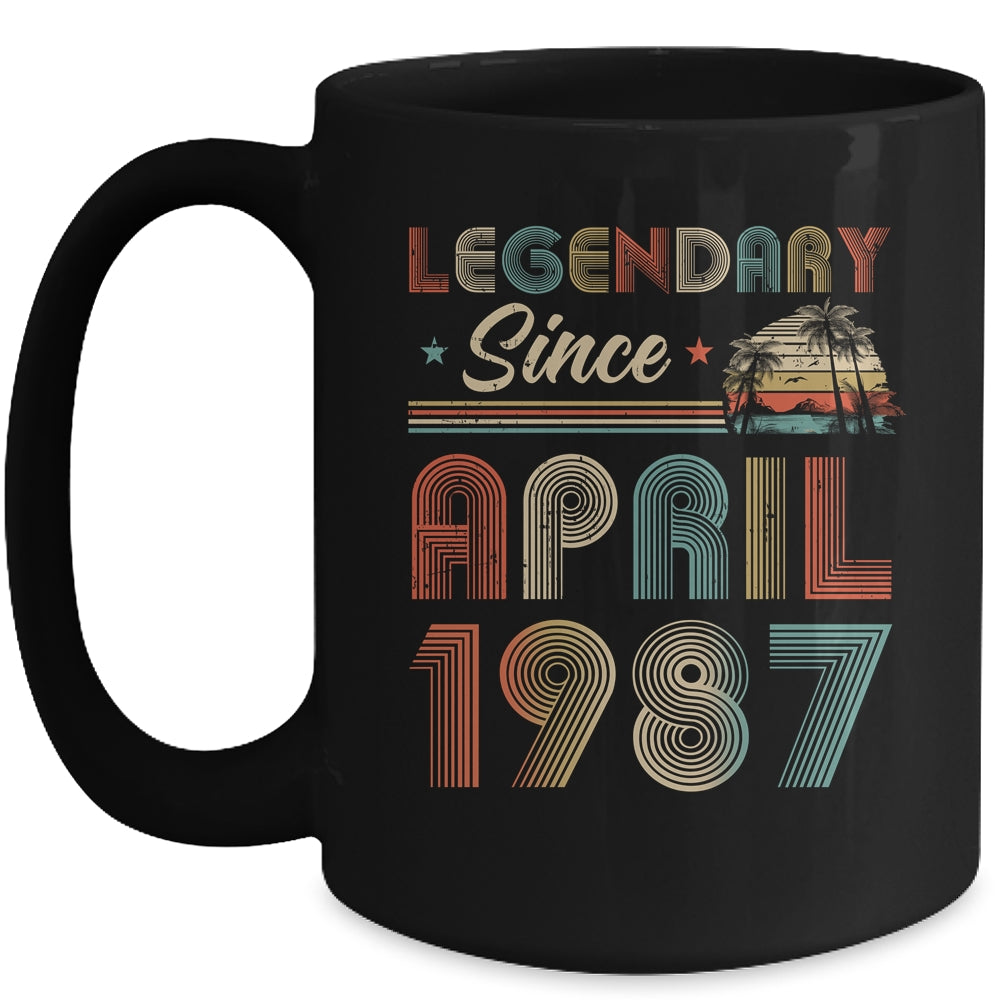 35th Birthday 35 Years Old Legendary Since April 1987 Mug | siriusteestore