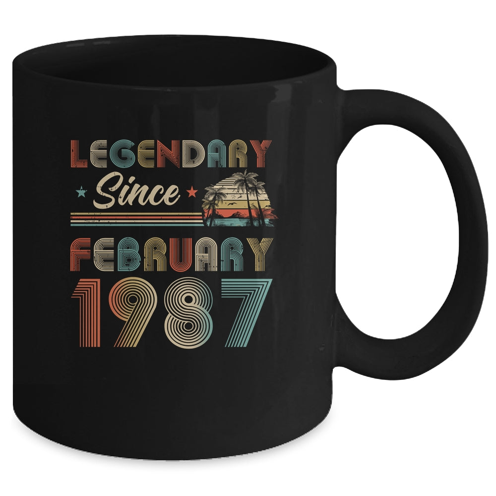 35th Birthday 35 Years Old Legendary Since February 1987 Mug | siriusteestore