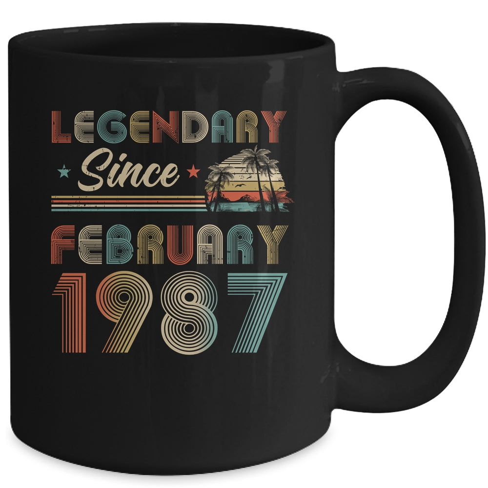 35th Birthday 35 Years Old Legendary Since February 1987 Mug | siriusteestore