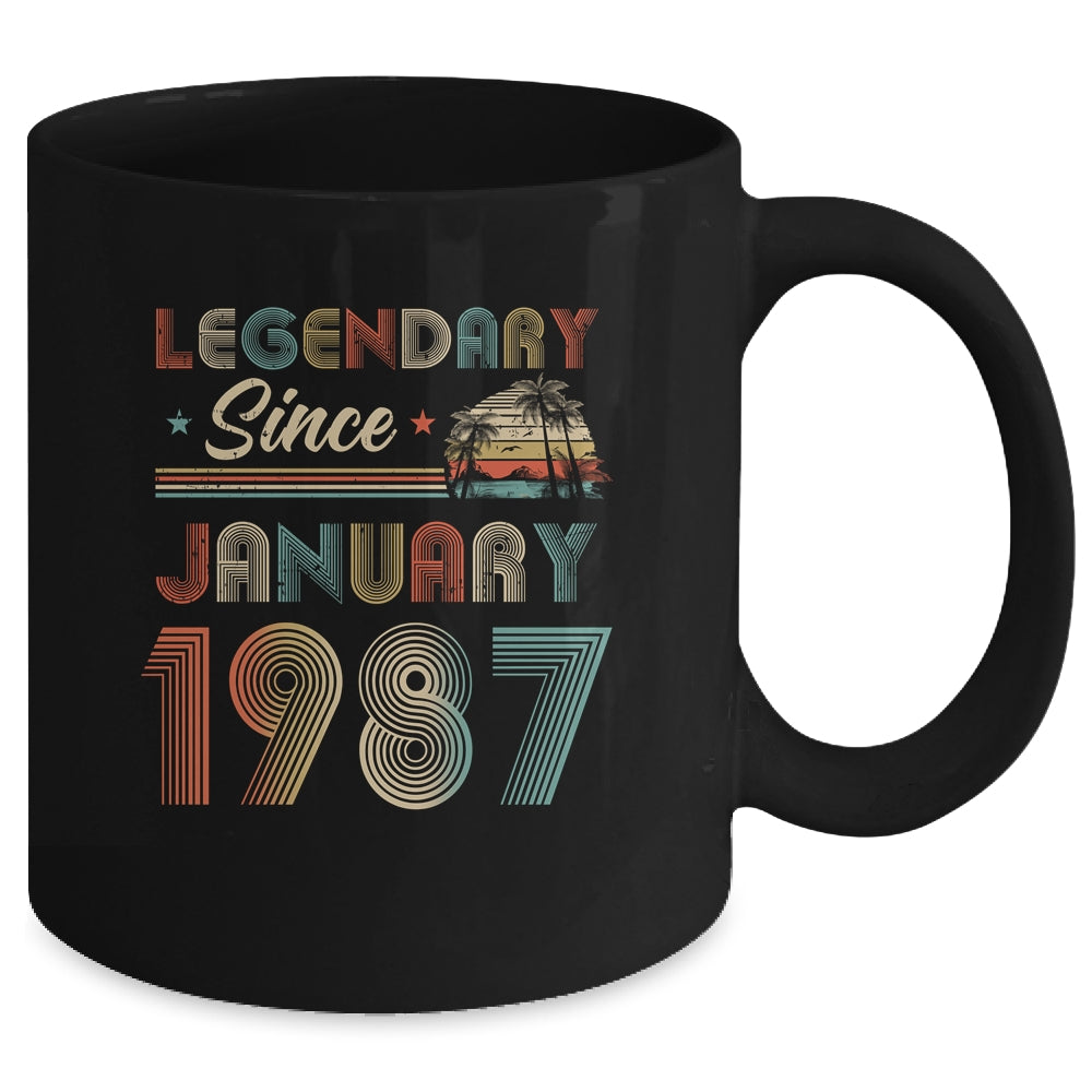 35th Birthday 35 Years Old Legendary Since January 1987 Mug | siriusteestore
