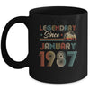 35th Birthday 35 Years Old Legendary Since January 1987 Mug | siriusteestore