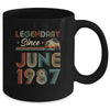 35th Birthday 35 Years Old Legendary Since June 1987 Mug | siriusteestore