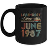 35th Birthday 35 Years Old Legendary Since June 1987 Mug | siriusteestore