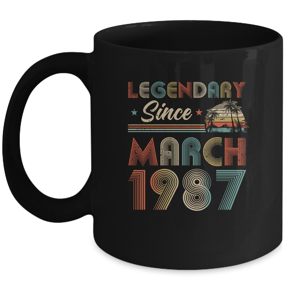 35th Birthday 35 Years Old Legendary Since March 1987 Mug | siriusteestore
