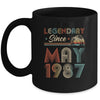 35th Birthday 35 Years Old Legendary Since May 1987 Mug | siriusteestore