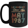 35th Birthday 35 Years Old Legendary Since May 1987 Mug | siriusteestore