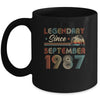 35th Birthday 35 Years Old Legendary Since September 1987 Mug | siriusteestore