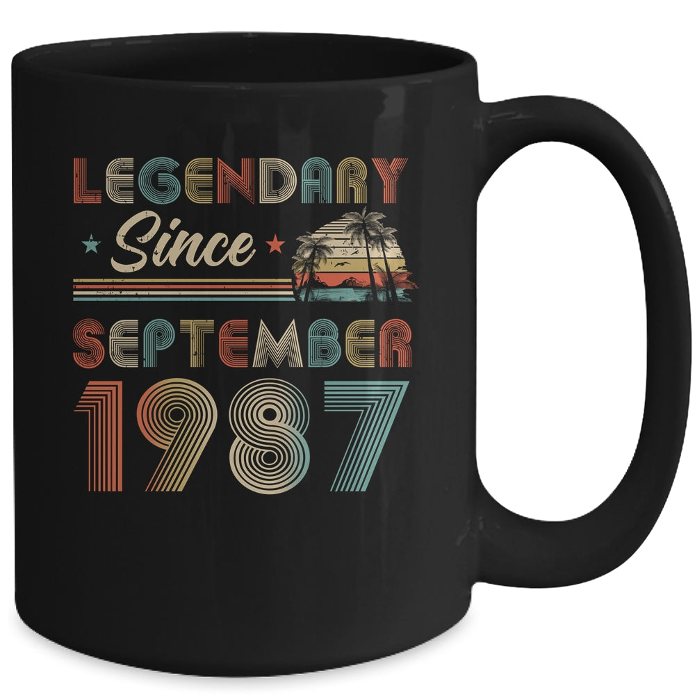 35th Birthday 35 Years Old Legendary Since September 1987 Mug | siriusteestore