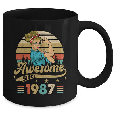 36 Year Old Awesome Since 1987 36th Birthday Women Mug | siriusteestore