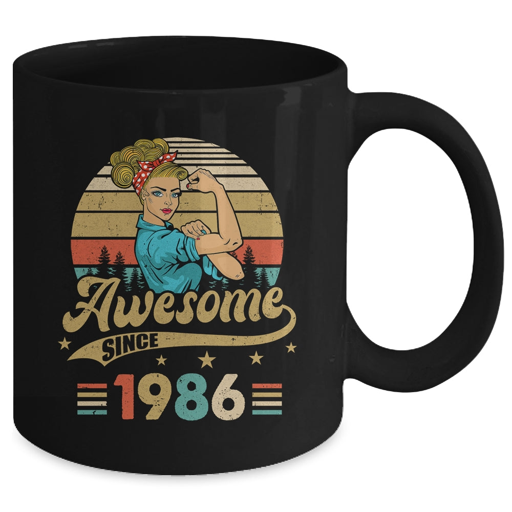 37 Year Old Awesome Since 1986 37th Birthday Women Mug | siriusteestore