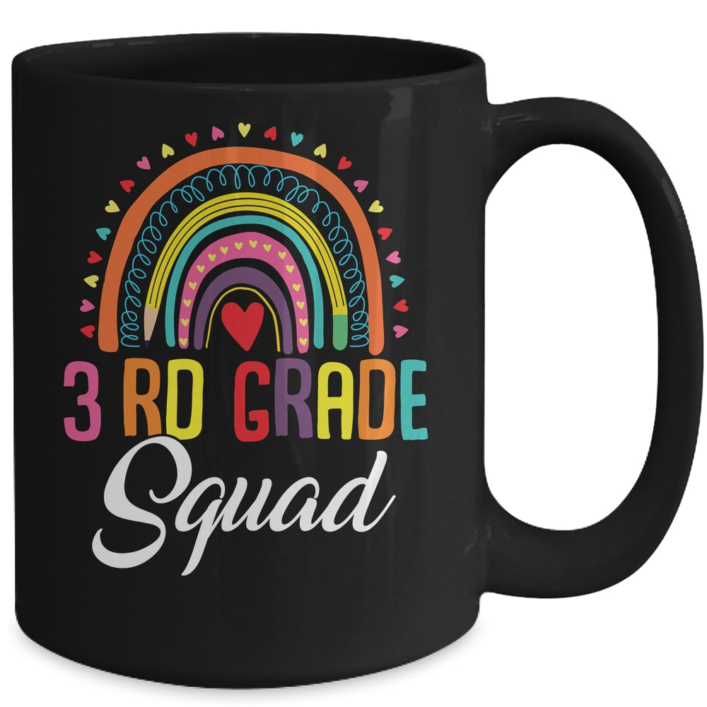 3rd Squad Team For First Day Of School Teacher Kids Mug | siriusteestore